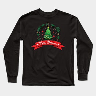 Merry Christmas xmas tree Long Sleeve T-Shirt